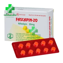 Fascapin-20 - Thuốc điều trị tăng huyết áp, đau thắt ngực hiệu quả