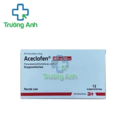 Aceclofen 500mg/50mg Antibiotice - Viên đặt giảm đau hiệu quả