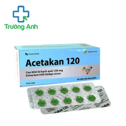Acetakan 120 Agimexpharm (Viên nén) - Thuốc điều trị thiểu năng tuần hoàn não