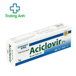 Aciclovir 5% HD Pharma - Thuốc dùng điều trị zona thần kinh, thủy đậu