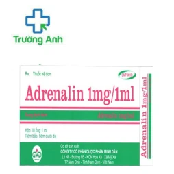 Adrenalin 1mg/1ml MD Pharco - Có tác dụng trong cấp cứu ngừng tim đột ngột