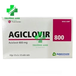 Agiclovir 800 - Thuốc điều trị phòng chống nhiễm khuẩn của Agimexpharm