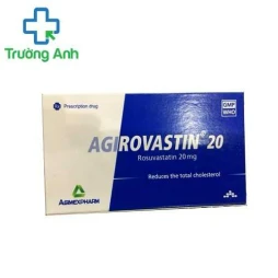 Agirovastin 20mg -Thuốc điều trị tăng cholesterol trong máu