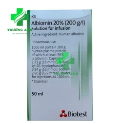 Albiomin 20% 100ml Biotest - Giúp bổ sung Albumin hiệu quả của Germany