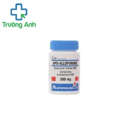 Apo Allopurinol 300mg - Thuốc điều trị bệnh gout mãn tính