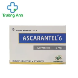 Ascarantel 6 OPV - Giúp tẩy giun cho cả người lớn và trẻ em trên 5 tuổi