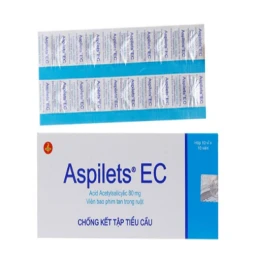 Aspilets EC 80mg - Thuốc dự phòng thứ phát nhồi máu cơ tim & đột quỵ. hiệu quả