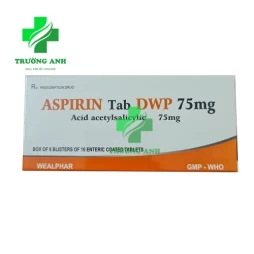 Aspirin Tab DWP 75mg - Thuốc giảm đau, chống viêm, hạ sốt