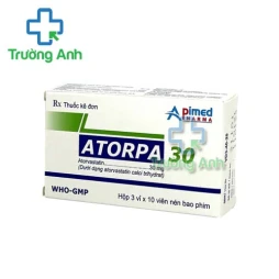 Atorpa 30 Apimed - Điều trị tăng cholesterol hiệu quả