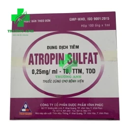 Atropin Sulfat Vinphaco - Điều trị các cơn co thắt cơ trơn