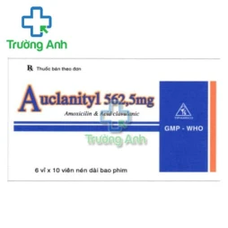 Auclatyl 500/125mg Tipharco - Thuốc điều trị các loại nhiễm khuẩn 