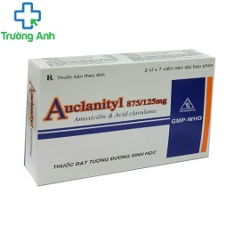 Auclanityl 875/125mg - Thuốc điều trị nhiếm khuẩn đường hô hấp