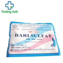 Bari sulfat - Dùng để cản quang để chụp X quang dạ dày và ruột