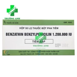 Benzathin benzylpenicilin 1.200.000IU VCP -Điều trị bệnh nhiễm khuẩn