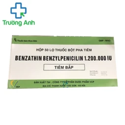 Benzathin benzylpenicilin 1.200.000IU VCP -Điều trị bệnh nhiễm khuẩn