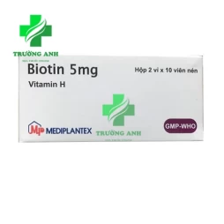 Biotin 5mg Mediplantex - Thuốc bổ sung Biotin cho cơ thể (10 hộp)