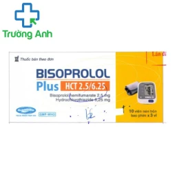 Bisoprolol Plus HCT 2.5/6.25 - Thuốc điều trị tăng huyết áp