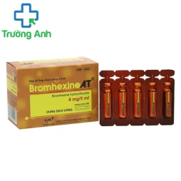 Bromhexine A.T (ống 5ml) - Thuốc làm loãng đờm nhiễm khuẩn hô hấp