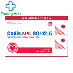 CADISAPC 80/12.5 - Thuốc điều trị tăng huyết áp vô căng ở người lớn