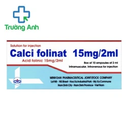 Calci folinat 15mg/2ml MD Pharco  - Làm giảm tác dụng phụ do hoá trị ung thư