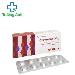 Carvestad 12.5 - Giúp điều trị tăng huyết áp, suy tim sung huyết hiệu quả