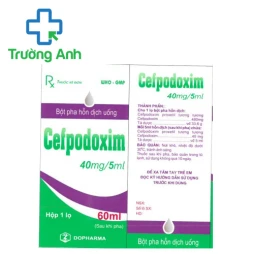 Cefpodoxim 40mg/5ml - Thuốc điều trị nhiễm khuẩn nhẹ của Dopharma