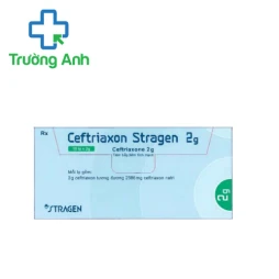Ceftriaxon Stragen 2g - Thuốc điều trị bệnh do nhiễm khuẩn của Ý
