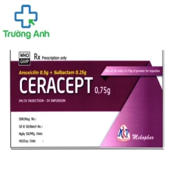 Ceracept 0,75g Mekophar - Thuốc điều trị bệnh nhiễm khuẩn hiệu quả