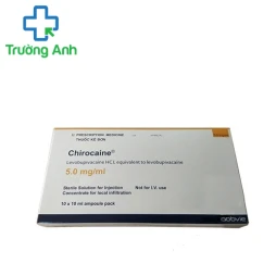 Chirocaine 5mg/ml Ampoule 10x10ml - Thuốc gây tê, giảm đau hiệu quả