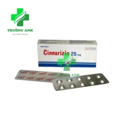 Cinnarizin 25mg Domesco - Điều trị lạnh đầu chi và các rối loạn co thắt mạch (10 hộp)