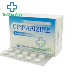Cinnarizine 25mg F.T.Pharma - Điều trị rối loạn tiền đình hiệu quả