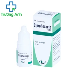 Ciprofloxacin 0,3% 5ml MD Pharco - Thuốc nhỏ điều trị nhiễm khuẩn mắt