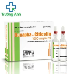 Citicolin 1000mg/4ml Danapha - Giúp phục hồi và chống tổn thương não