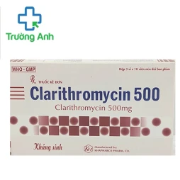 Clarithromycin 500 Khapharco - Thuốc điều trị nhiễm khuẩn của Khapharco
