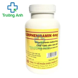  Clorpheniramin 4mg F.T.Pharma (1000 viên) - Thuốc chống dị ứng