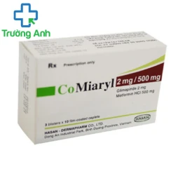 CoMiaryl 2mg/500mg - Thuốc điều trị đái tháo đường hiệu quả