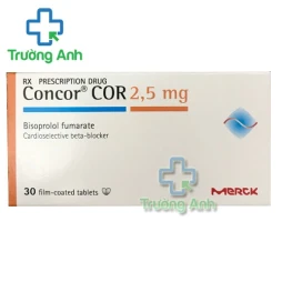 Concor Cor 2,5mg - Thuốc điều trị cao huyết áp hiệu quả