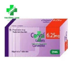 Coryol 6,25mg - Thuốc điều trị cơn đau thắt ngực hiệu quả