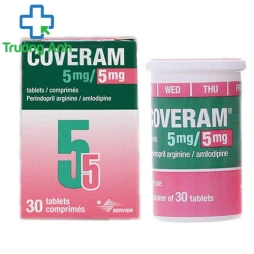 Coveram 5mg/5mg - Thuốc điều trị tăng huyết áp vô căn hiệu quả