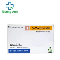D-Cotatyl 500 - Giảm nhanh các cơn đau trong thoái hóa đốt sống