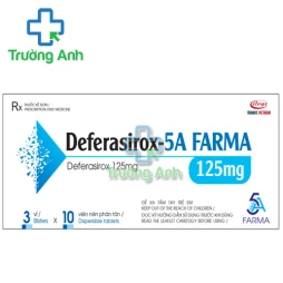 Deferasirox-5a Farma 125 mg - Thuốc điều trị tình trạng ứ sắt 