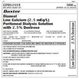 Dianeal Low Calcium (2.5mEq/l) Peritoneal Dialysis Solution with 1.5% Dextrose