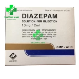 Diazepam 10mg/2ml - Thuốc điều trị lo âu, mất ngủ hiệu quả của Vidipha