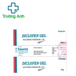 Diclofen Gel Fourrts - Giúp giảm đau kháng viêm tại chỗ hiệu quả