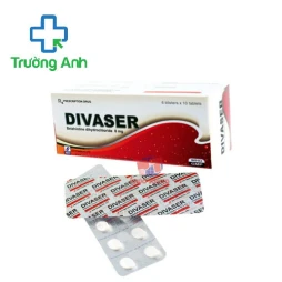 Divaser 8mg - Thuốc điều trị chóng mặt, ù tai, nôn ói, nhức đầu