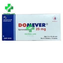 Domever 25mg - Thuốc điều trị suy tim, xơ gan và thận hư hiệu quả