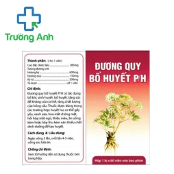 Đương quy bổ huyết P/H - Tăng cường sức khoẻ cơ thể