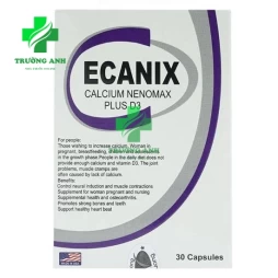 Ecanix - Giúp bổ sung canxi, vitamin D3 cho cơ thể của Mỹ