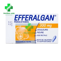 Efferalgan 300mg (viên đặt) - Thuốc giảm đau, hạ sốt cho trẻ nhỏ