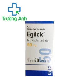 Egilok 50mg - Thuốc điều trị cao huyết áp, bệnh tim mạch